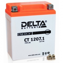 ����������� 12� 7�� DELTA CT1207.1 (YTX7L-BS) (���������, �����������) (����� ������) (114*69*132��)