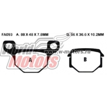 ������� ��������� ��������� ������� ������ ENDURO-01 ����(EBC FA093;Ferodo FDB384;SBS 585HF;VD-346)